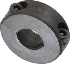 Climax Metal Products - 10mm Bore, Steel, Two Piece Shaft Collar - 1" Outside Diam - Americas Tooling