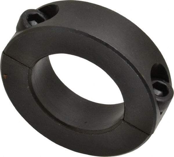 Climax Metal Products - 32mm Bore, Steel, Two Piece Shaft Collar - 2-1/8" Outside Diam - Americas Tooling