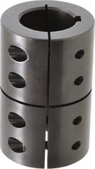 Climax Metal Products - 1-3/8" Inside x 2-3/8" Outside Diam, Rigid Coupling with Keyway - 3-5/8" Long x 5/16" Keyway Width - Americas Tooling