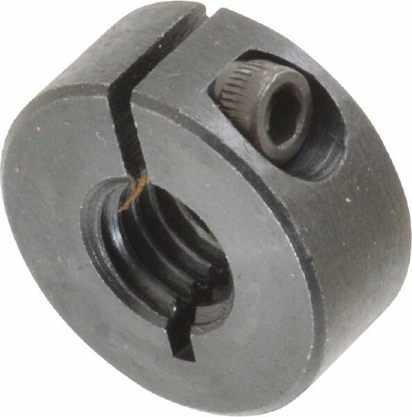 Climax Metal Products - 3/8-16 Thread, Steel, One Piece Threaded Shaft Collar - 7/8" Outside Diam, 3/8" Wide - Americas Tooling