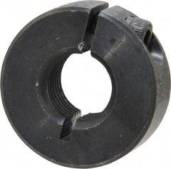 Climax Metal Products - 1/2-20 Thread, Steel, One Piece Threaded Shaft Collar - 1-1/8" Outside Diam, 13/32" Wide - Americas Tooling