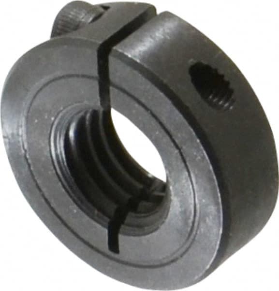 Climax Metal Products - 5/8-11 Thread, Steel, One Piece Threaded Shaft Collar - 1-5/16" Outside Diam, 7/16" Wide - Americas Tooling