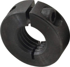 Climax Metal Products - 3/4-10 Thread, Steel, One Piece Threaded Shaft Collar - 1-1/2" Outside Diam, 1/2" Wide - Americas Tooling