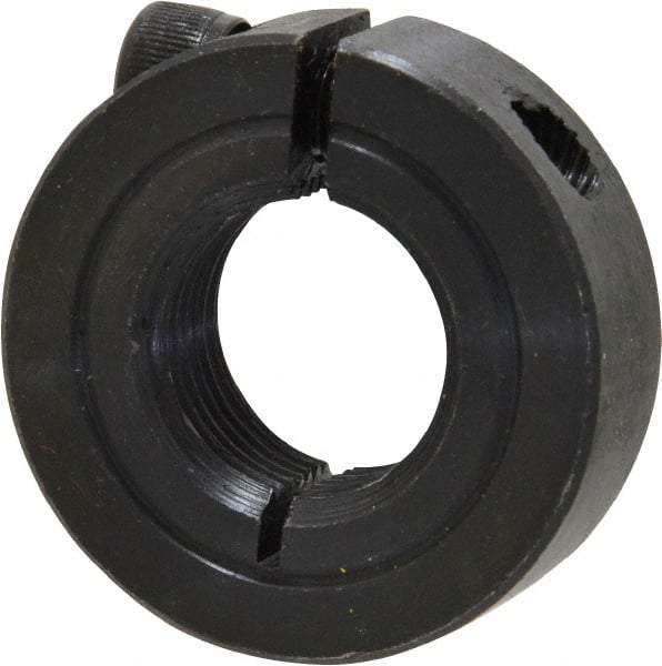 Climax Metal Products - 3/4-16 Thread, Steel, One Piece Threaded Shaft Collar - 1-1/2" Outside Diam, 1/2" Wide - Americas Tooling