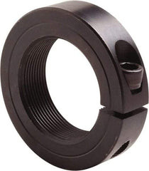 Climax Metal Products - 1-3/4-16 Thread, Steel, One Piece Threaded Shaft Collar - 2-3/4" Outside Diam, 11/16" Wide - Americas Tooling