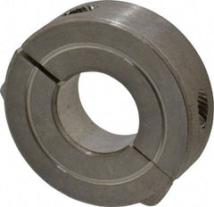 Climax Metal Products - 9/16" Bore, Stainless Steel, Two Piece Shaft Collar - 1-5/16" Outside Diam, 7/16" Wide - Americas Tooling