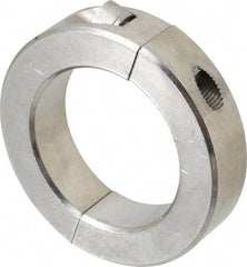 Climax Metal Products - 2" Bore, Stainless Steel, Two Piece Shaft Collar - 3" Outside Diam, 11/16" Wide - Americas Tooling