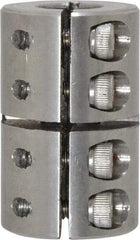 Climax Metal Products - 3/8" Inside x 7/8" Outside Diam, One Piece Split Clamping Collar - 1-3/8" Long - Americas Tooling