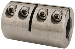 Climax Metal Products - 5/8" Inside x 1-5/16" Outside Diam, One Piece Split Clamping Collar - 2" Long - Americas Tooling