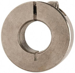 Climax Metal Products - 5/8-18 Thread, Stainless Steel, One Piece Threaded Shaft Collar - 1-5/16" Outside Diam, 7/16" Wide - Americas Tooling