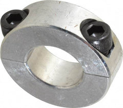 Climax Metal Products - 3/4" Bore, Aluminum, Two Piece Shaft Collar - 1-1/2" Outside Diam, 1/2" Wide - Americas Tooling