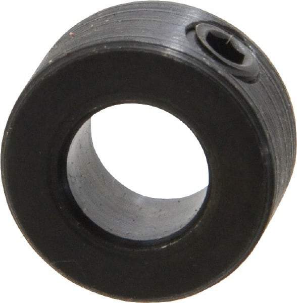 Climax Metal Products - 5/16" Bore, Steel, Set Screw Shaft Collar - 5/8" Outside Diam, 5/16" Wide - Americas Tooling