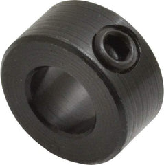 Climax Metal Products - 3/8" Bore, Steel, Set Screw Shaft Collar - 3/4" Outside Diam, 3/8" Wide - Americas Tooling