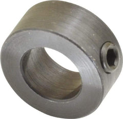 Climax Metal Products - 5/8" Bore, Steel, Set Screw Shaft Collar - 1-1/8" Outside Diam, 1/2" Wide - Americas Tooling