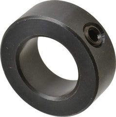 Climax Metal Products - 7/8" Bore, Steel, Set Screw Shaft Collar - 1-1/2" Outside Diam, 9/16" Wide - Americas Tooling