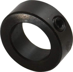 Climax Metal Products - 15/16" Bore, Steel, Set Screw Shaft Collar - 1-1/2" Outside Diam, 9/16" Wide - Americas Tooling