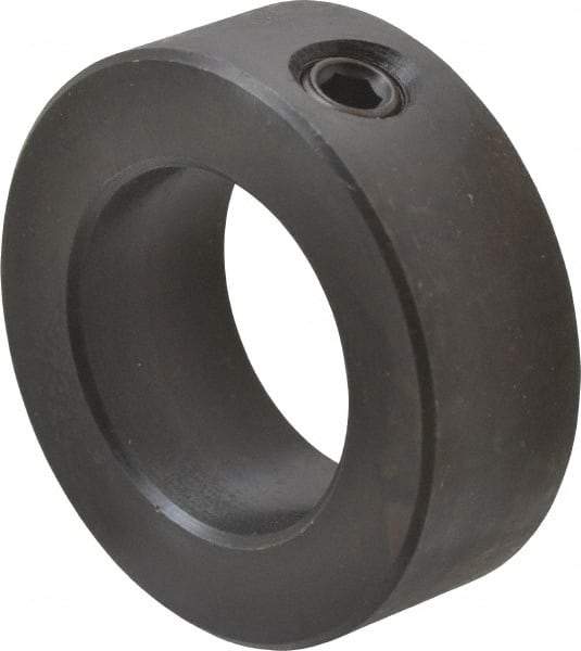 Climax Metal Products - 1-1/16" Bore, Steel, Set Screw Shaft Collar - 1-3/4" Outside Diam, 5/8" Wide - Americas Tooling