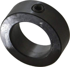 Climax Metal Products - 1-1/8" Bore, Steel, Set Screw Shaft Collar - 1-3/4" Outside Diam, 5/8" Wide - Americas Tooling