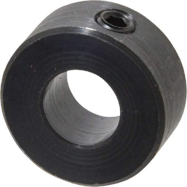 Climax Metal Products - 10mm Bore, Steel, Set Screw Shaft Collar - 7/8" Outside Diam - Americas Tooling