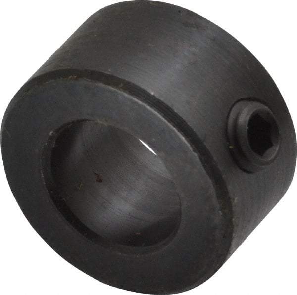 Climax Metal Products - 12mm Bore, Steel, Set Screw Shaft Collar - 7/8" Outside Diam - Americas Tooling