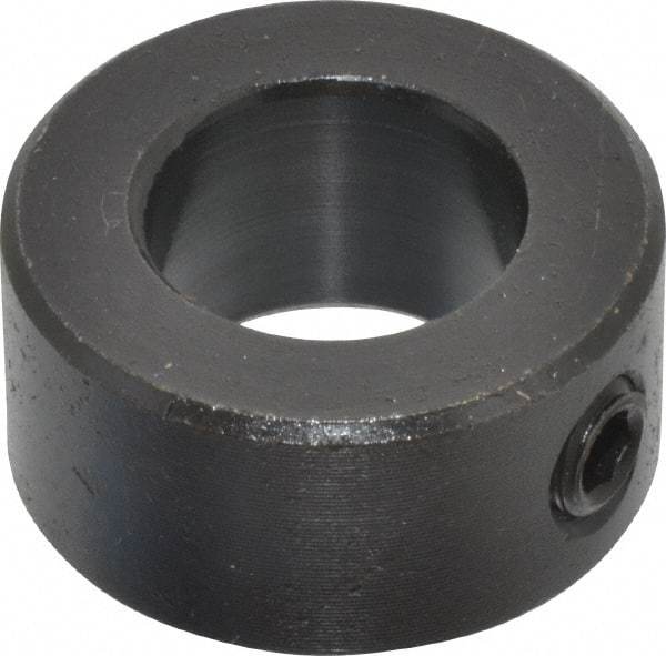 Climax Metal Products - 14mm Bore, Steel, Set Screw Shaft Collar - 1" Outside Diam - Americas Tooling