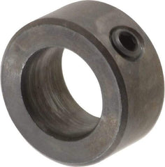 Climax Metal Products - 15mm Bore, Steel, Set Screw Shaft Collar - 1" Outside Diam - Americas Tooling