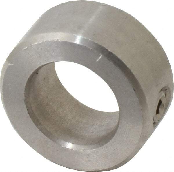 Climax Metal Products - 15mm Bore, Stainless Steel, Set Screw Shaft Collar - 1" Outside Diam - Americas Tooling