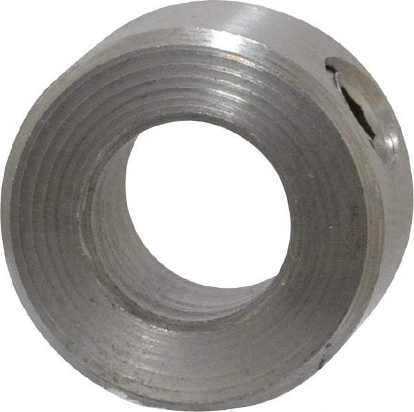 Climax Metal Products - 5/16" Bore, Stainless Steel, Set Screw Shaft Collar - 5/8" Outside Diam, 5/16" Wide - Americas Tooling