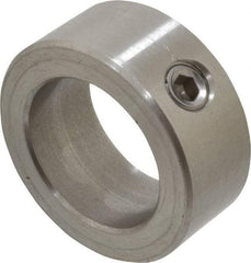 Climax Metal Products - 1" Bore, Stainless Steel, Set Screw Shaft Collar - 1-1/2" Outside Diam, 5/8" Wide - Americas Tooling