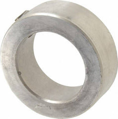 Climax Metal Products - 1-1/8" Bore, Stainless Steel, Set Screw Shaft Collar - 1-3/4" Outside Diam, 5/8" Wide - Americas Tooling