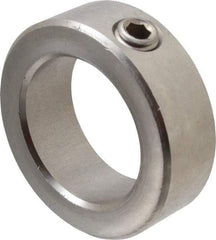 Climax Metal Products - 1-3/4" Bore, Stainless Steel, Set Screw Shaft Collar - 2-5/8" Outside Diam, 7/8" Wide - Americas Tooling