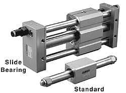 SMC PNEUMATICS - 3" Stroke x 1/4" Bore Double Acting Air Cylinder - 10-32 Port - Americas Tooling