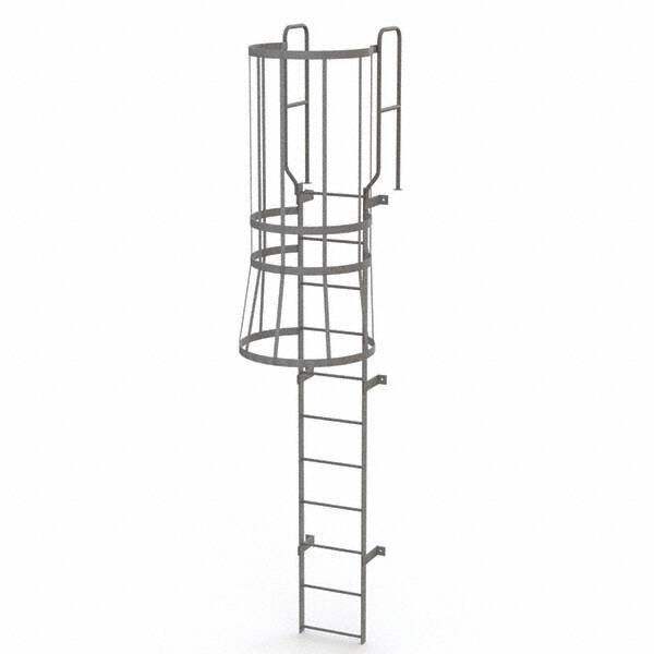 TRI-ARC - Rolling & Wall Mounted Ladders & Platforms Type: Fixed Ladder Style: Safety Cage - Americas Tooling