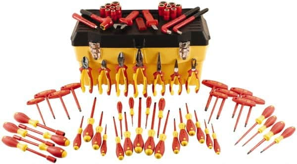 Wiha - 66 Piece Insulated Hand Tool Set - Comes in Molded Case - Americas Tooling