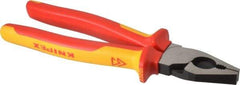 Knipex - 9" OAL, 9/16" Capacity, Lineman's - 1-5/8" Jaw Length x 1-3/16" Jaw Width - Americas Tooling