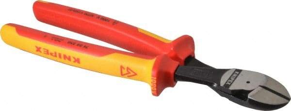 Knipex - 10" OAL, 3/16" Capacity, Diagonal Cutter - 15/16" Jaw Length x 1-1/16" Jaw Width - Americas Tooling