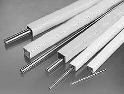 Thomson Industries - 1/4" Diam, 22" Long, Steel Annealed End Round Linear Shafting - 60C Hardness - Americas Tooling