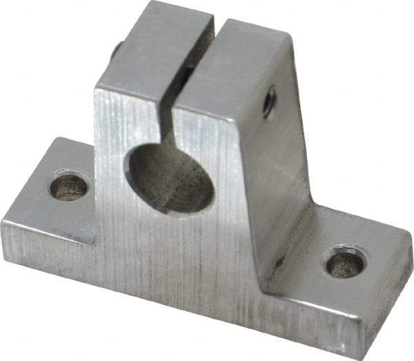 Thomson Industries - 3/8" Diam, Aluminum Alloy Shaft Support - Plain Shafting - Americas Tooling