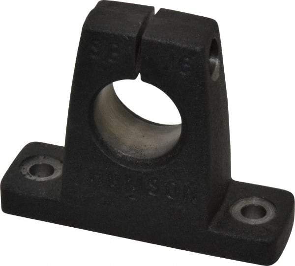 Thomson Industries - 1" Diam, Malleable Iron Alloy Shaft Support - Plain Shafting - Americas Tooling