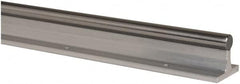 Thomson Industries - 1/2" Shaft Diam, 1-1/2" Base Width, Steel Shaft, Aluminum Rail, Round Shaft Assemblies - 24" Long, 1/4" Neck Width - Americas Tooling