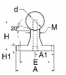 Thomson Industries - 20mm Shaft Diam, 56mm Base Width, Steel Shaft, Aluminum Rail, Round Shaft Assemblies - 48" Long, 11mm Neck Width - Americas Tooling