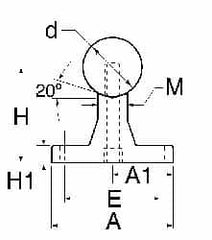 Thomson Industries - 20mm Shaft Diam, 56mm Base Width, Steel Shaft, Aluminum Rail, Round Shaft Assemblies - 48" Long, 11mm Neck Width - Americas Tooling