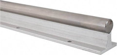 Thomson Industries - 1" Shaft Diam, 2.13" Base Width, Steel Shaft, Aluminum Rail, Round Shaft Assemblies - 48" Long, 1/2" Neck Width - Americas Tooling