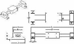 Thomson Industries - Manually Driven Linear Motion System - 24" Long x 1-3/4" Wide - Americas Tooling