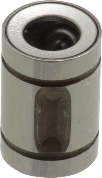 Thomson Industries - 1/4" ID, 19 Lb Dynamic Load Capacity, Closed Linear Bearing - 1/2" OD - Americas Tooling