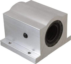 Thomson Industries - 1-1/4" Inside Diam, 2350/4700 Lbs. Dynamic Capacity, Closed Single Pillow Block Linear Bearing - 2.81" Overall Height x 4" Overall Width - Americas Tooling