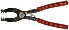 Mag-Mate - 10-1/2" OAL, Hose Clamp Pliers - 45° Jaw, Vinyl Coated Handles - Americas Tooling