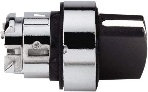 Schneider Electric - 22mm Mount Hole, 3 Position, Handle Operated, Selector Switch - Black, Momentary (MO), Nonilluminated, Shock, Vibration and Water Resistant - Americas Tooling