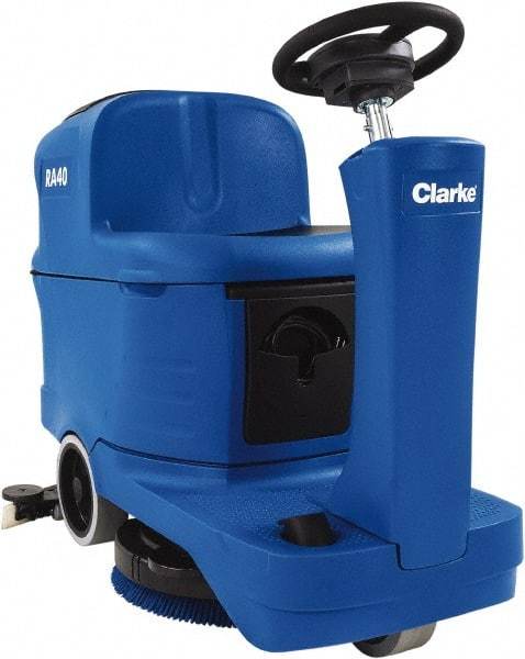 Clarke - 20" Cleaning Width, Battery Powered Floor Scrubber - 0.6 hp, 155 RPM, 39" Water Lift, 18.5 Gal Tank Capacity - Americas Tooling