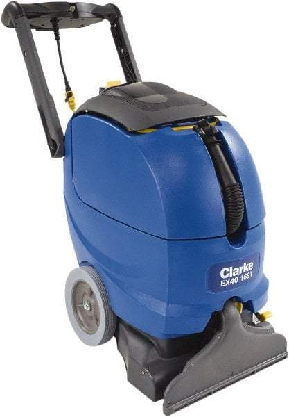 Clarke - 16" Cleaning Width, 120" Water Lift, Walk Behind Portable Carpet Extractor - 1.5 hp, 9 Gal Tank Capacity, 7 Gal Tank Recovery Capacity, 120 Pump psi - Americas Tooling